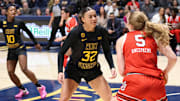 West Virginia University forward Kyah Watson 