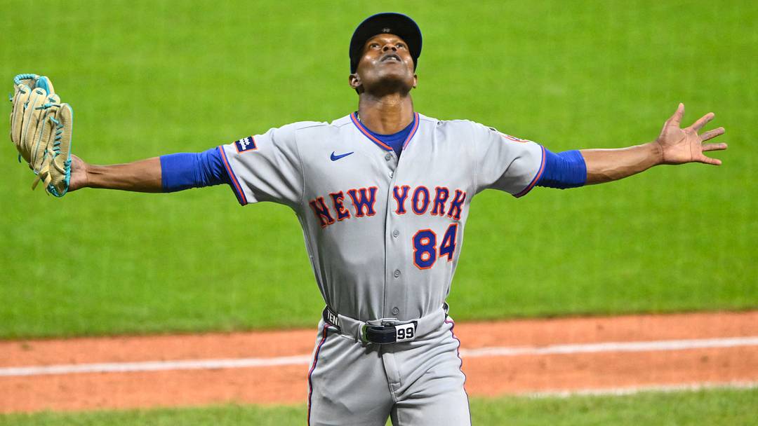 New York Mets relief pitcher Jefry Yan (84) isn't just a gimmick with his celebration; he's a hard-throwing lefty who could be an option for this squad going forward.