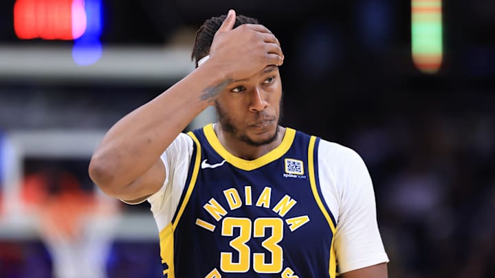 Former Indiana Pacers center Myles Turner (33).