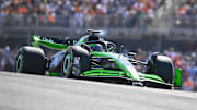 Oct 20, 2024; Austin, Texas, USA; Stake F1 Team Kick Sauber driver Valtteri Bottas (77) of Team Finland during the 2024 Formula One US Grand Prix at Circuit of the Americas. Mandatory Credit: Jerome Miron-Imagn Images