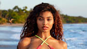 Danielle Herrington was photographed by James Macari in Costa Rica. Swimsuit by Haus of PinkLemonaid.