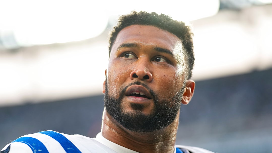 Indianapolis Colts defensive tackle DeForest Buckner stands stunned Indianapolis Colts defensive tackle DeForest Buckner stands stunned
