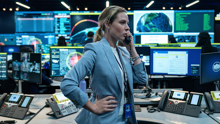 A House of Dynamite. Rebecca Ferguson as Captain Olivia Walker in A House of Dynamite