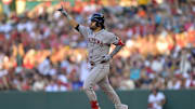 Suarez hit two home runs in the Diamondbacks' 10-5 loss to the Angels. 