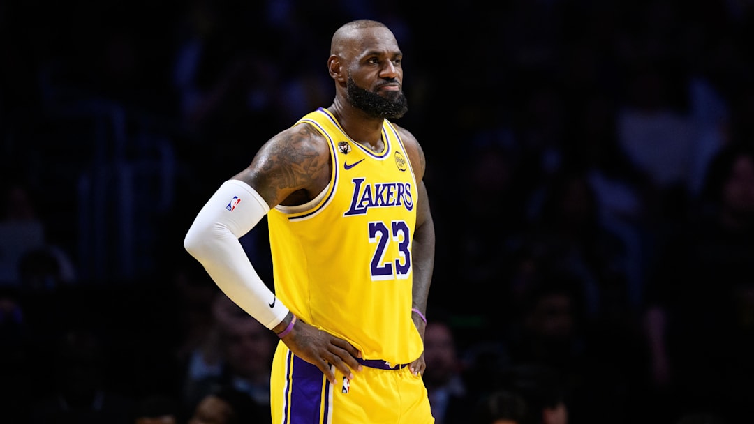 LeBron James in his 22nd NBA season. LeBron James in his 22nd NBA season.