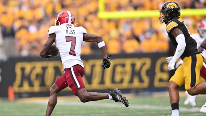 Troy Trojans wide receiver Devonte Ross (7)