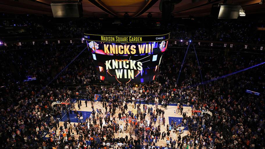 A general view of the court after Game 4 of the 2026 NBA Finals between the San Antonio Spurs and New York Knicks.