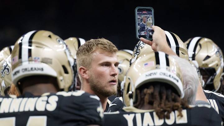 New Orleans Saints quarterback Tyler Shough