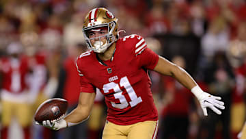San Francisco 49ers running back Isaac Guerendo (31)