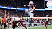 Efton Chism III led the Patriots in receiving on Friday night.