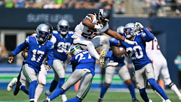 Audric Estimé: Denver Broncos v Seattle Seahawks