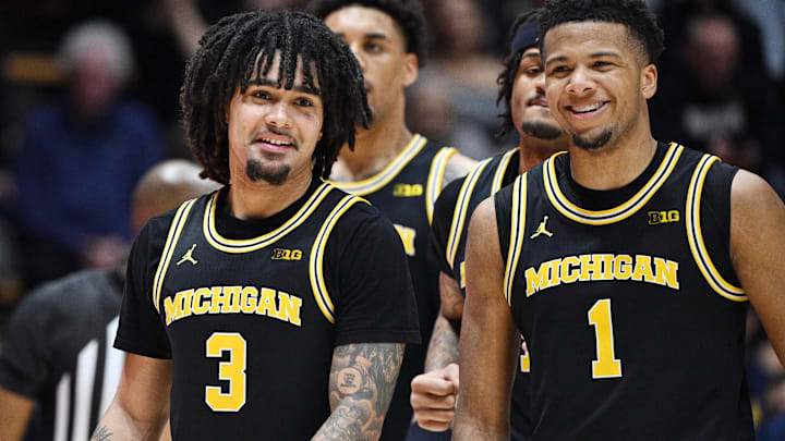 Michigan Wolverines guard Elliot Cadeau (3)