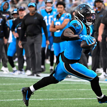 Carolina Panthers running back Miles Sanders