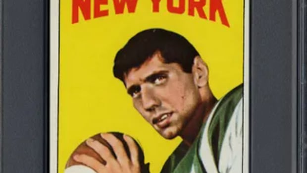 Joe Namath's 1965 Topps "Tall Boy" rookie card remains one of the most recognizable and desirable cards in the hobby.