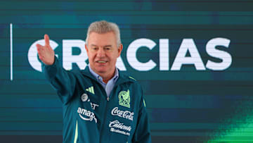 Mexico National Team Coach Javier Aguirre Attends A Press Conference