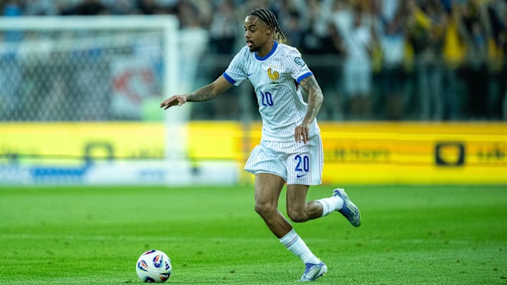 Bradley Barcola devrait être titularisé par Didier Deschamps ce mardi contre l'Islande Bradley Barcola devrait être titularisé par Didier Deschamps ce mardi contre l'Islande