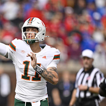 Miami Hurricanes quarterback Carson Beck