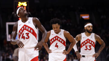 Pascal Siakam, Scottie Barnes and Gary Trent Jr., Toronto Raptors