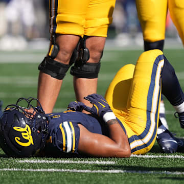 Cal's Jaydn Ott suffered an ankle or foot injury on Saturday