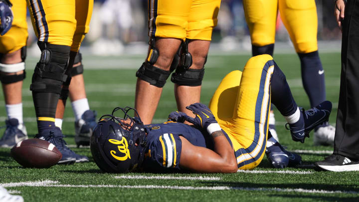 Cal's Jaydn Ott suffered an ankle or foot injury on Saturday