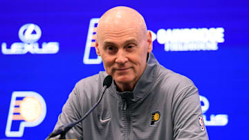 Indiana Pacers head coach Rick Carlisle during Media Day.