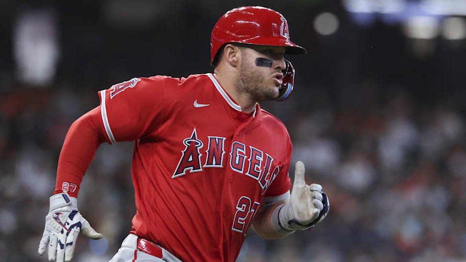 Los Angeles Angels designated hitter Mike Trout
