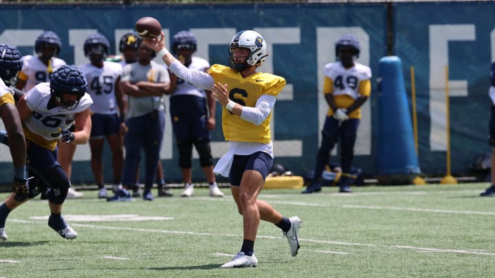 West Virginia University quarterback Garrett Greene.