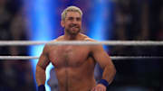 Joe Hendry during the Men’s Royal Rumble match during the WWE Royal Rumble at Lucas Oil Stadium. Mandatory Credit: Joe Camporeale-Imagn Images