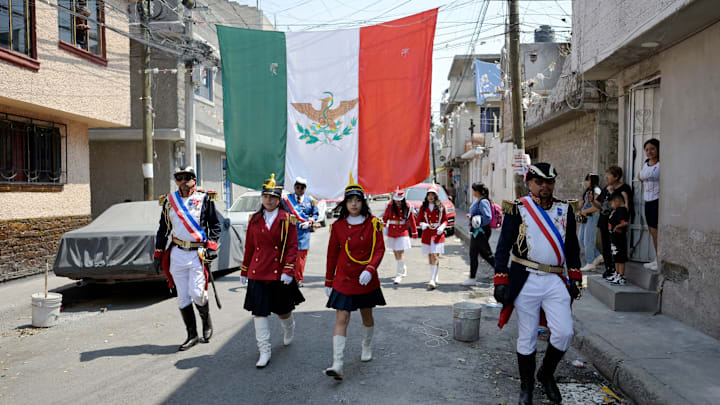 MEXICO-HISTORY-BATTLE-PUEBLA-REENACTMENT