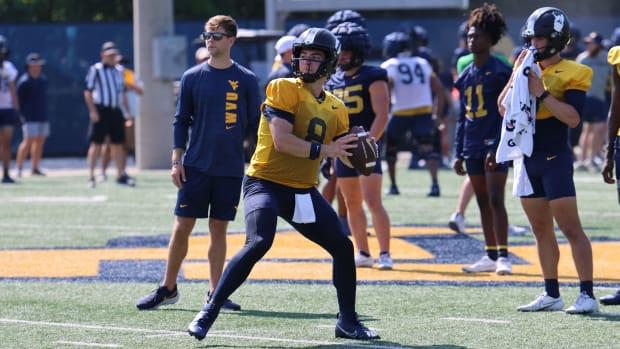 West Virgina University quarterback Nicco Marchiol.