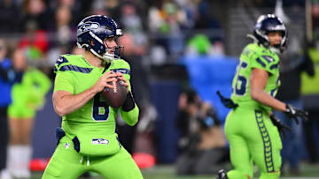 Sam Howell of the Seattle Seahawks