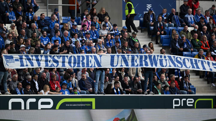 "Investoren unerwünscht" lautete die Message der Hertha-Fans.