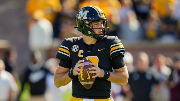 Oct 16, 2021; Columbia, Missouri, USA; Missouri Tigers quarterback Connor Bazelak is back and hoping to get Mizzou into a bowl game.
