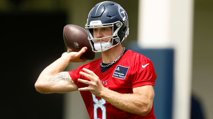 Former Penn State and Kentucky football quarterback Will Levis at Tennessee Titans Mandatory Minicamp