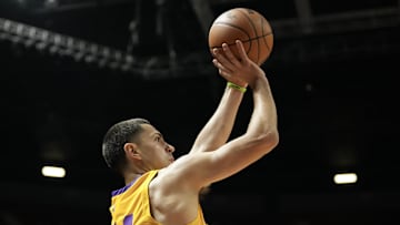 Los Angeles Lakers forward Cole Swider