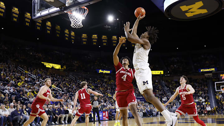 Michigan Wolverines forward Morez Johnson Jr. 