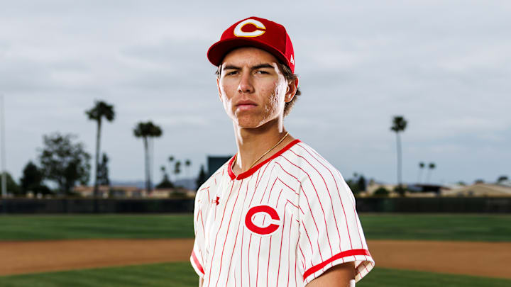 Corona High School Baseball pitcher Seth Hernandez