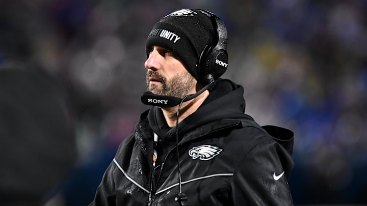Philadelphia Eagles head coach Nick Sirianni was talking trash to Buffalo Bills fans after a win in Week 17.