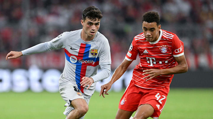 Pedri hätte Jamal Musiala (r.) gerne als Barça-Teamkollegen