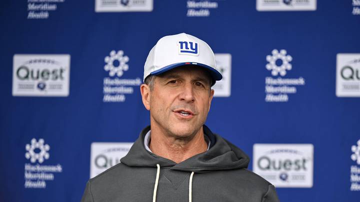 New York Giants - head coach John Harbaugh