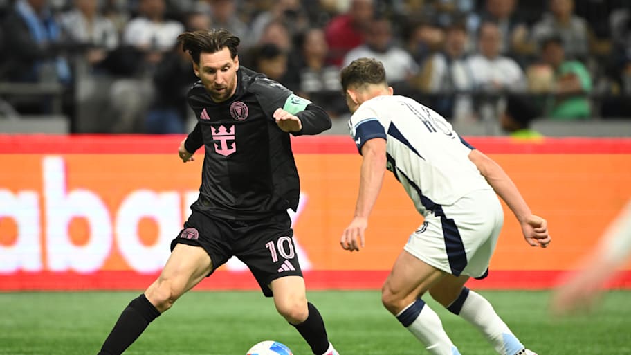 Lionel Messi in action in the Concacaf Champions Cup.