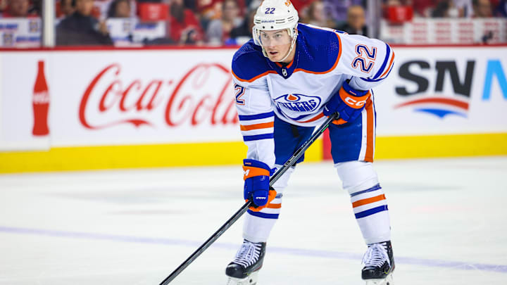 Edmonton Oilers defenseman Tyson Barrie (22) 