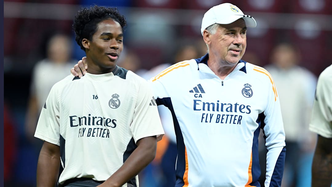 Endrick y Carlo Ancelotti compartieron una sola temporada en el Real Madrid