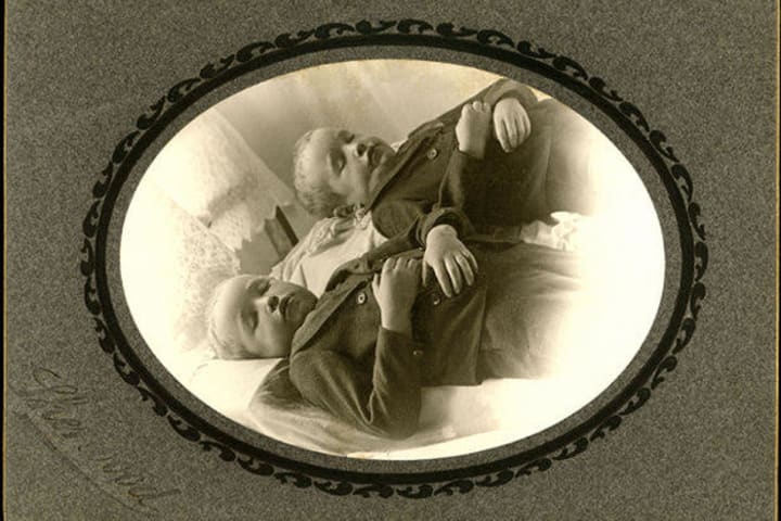Photo of Haral & Ferol Tromley, who died at home of acute nephritis and edema of the lungs.
