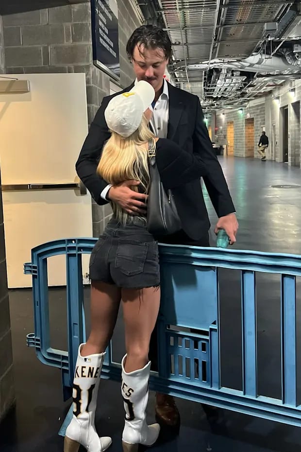 Llivvy Dunne and Pittsburgh Pirates ace Paul Skenes