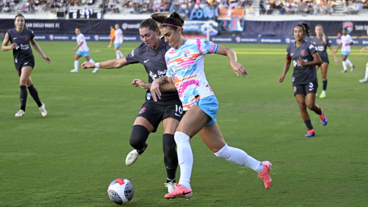 San Diego Wave FC forward Alex Morgan (