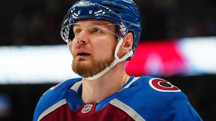 Apr 19, 2026; Denver, Colorado, USA; Colorado Avalanche right wing Valeri Nichushkin (13) during the second period against the Los Angeles Kings in game one of the first round of the 2026 Stanley Cup Playoffs at Ball Arena. Mandatory Credit: Ron Chenoy-Imagn Images