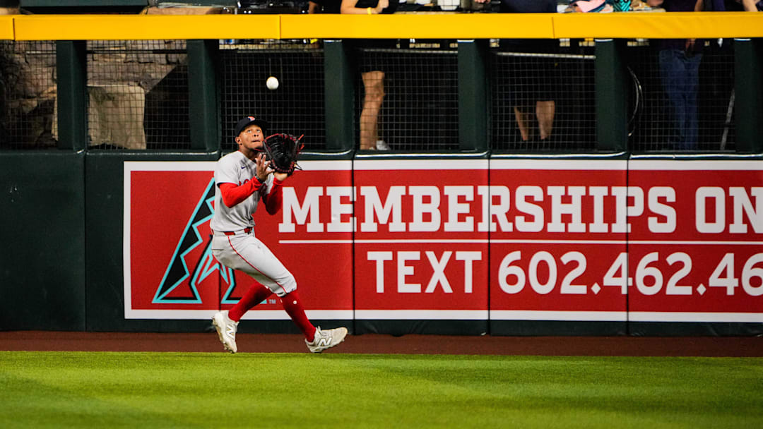 Boston Red Sox outfielder Ceddanne Rafaela.