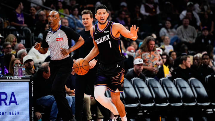 The Phoenix Suns and guard Devin Booker are favored on Monday.