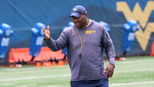 West Virginia University defensive line coach AJ Jackson.